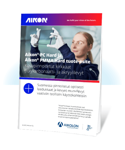 Aikon PC Hard ja PMMA Hard tuote-esite