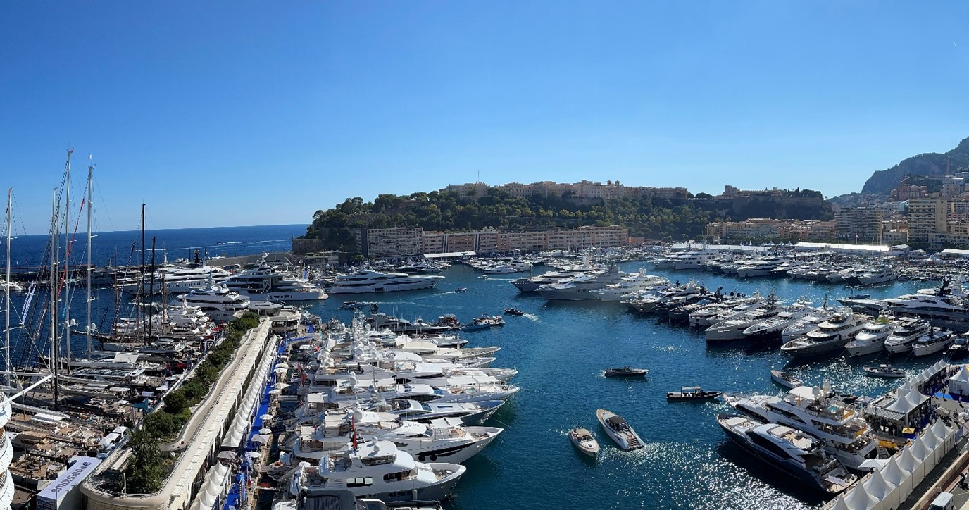 Monaco Yacht Show 2021 satama-alue